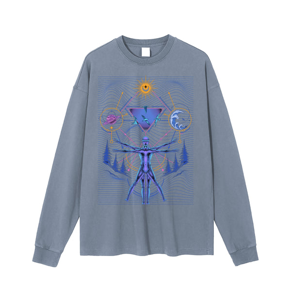 Interconnected - Vintage Washed Long Sleeve T-Shirt